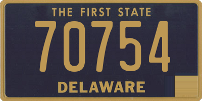 DE license plate 70754