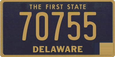 DE license plate 70755