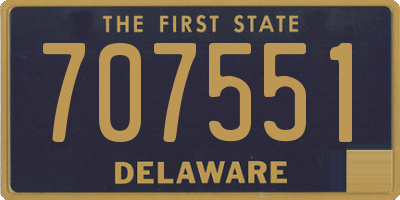 DE license plate 707551