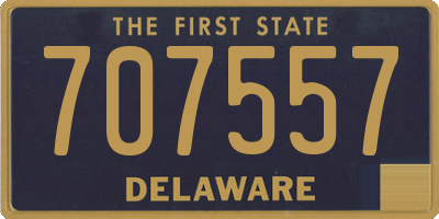 DE license plate 707557
