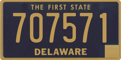 DE license plate 707571
