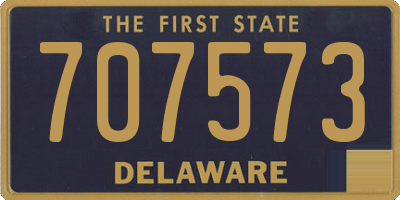 DE license plate 707573