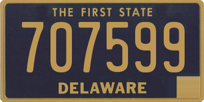 DE license plate 707599
