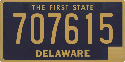DE license plate 707615