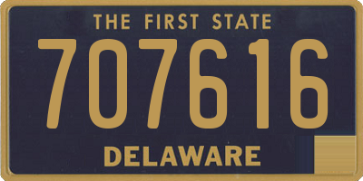 DE license plate 707616