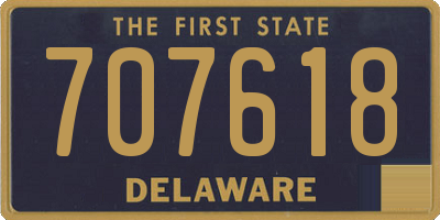 DE license plate 707618