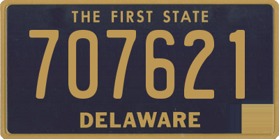 DE license plate 707621