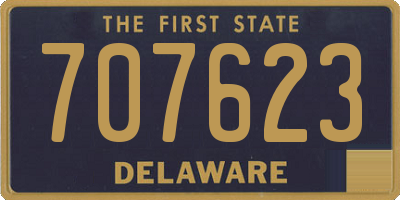 DE license plate 707623