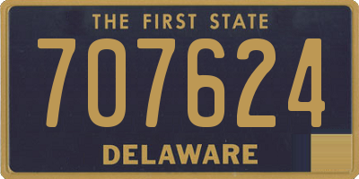 DE license plate 707624