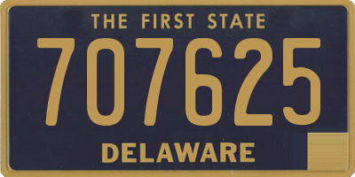 DE license plate 707625