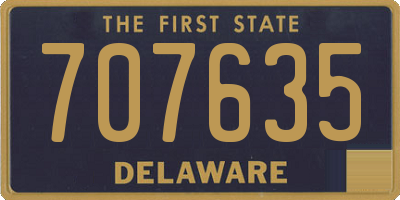 DE license plate 707635