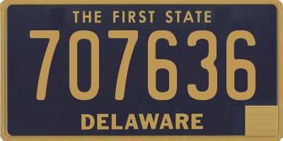 DE license plate 707636