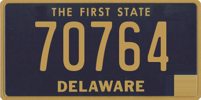 DE license plate 70764