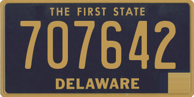 DE license plate 707642
