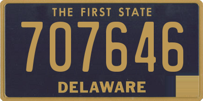 DE license plate 707646