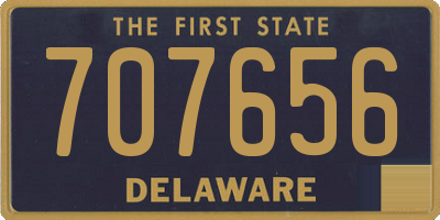 DE license plate 707656