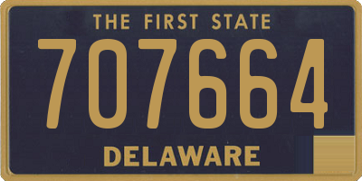 DE license plate 707664