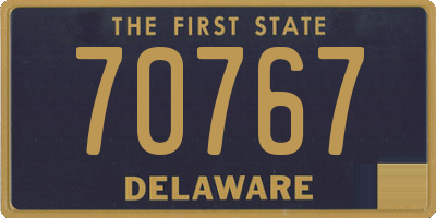 DE license plate 70767