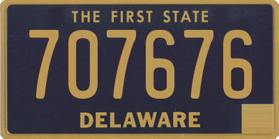 DE license plate 707676