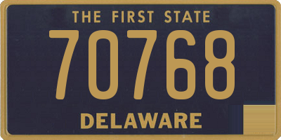 DE license plate 70768