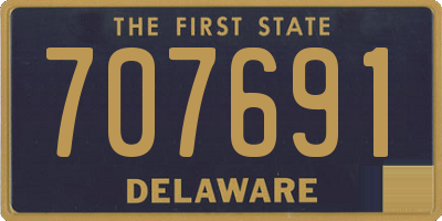 DE license plate 707691