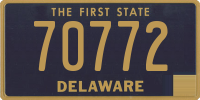 DE license plate 70772