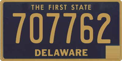 DE license plate 707762
