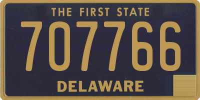 DE license plate 707766