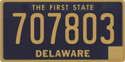 DE license plate 707803