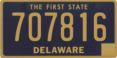 DE license plate 707816