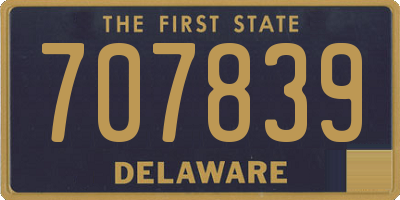 DE license plate 707839