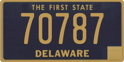 DE license plate 70787