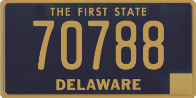 DE license plate 70788