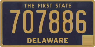 DE license plate 707886