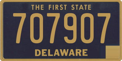 DE license plate 707907