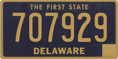 DE license plate 707929