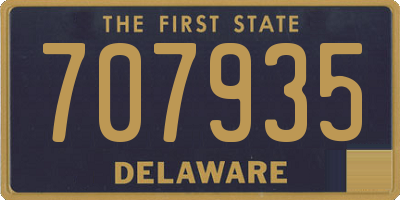 DE license plate 707935