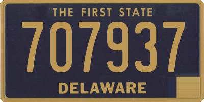 DE license plate 707937