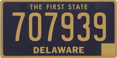 DE license plate 707939