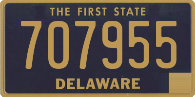 DE license plate 707955