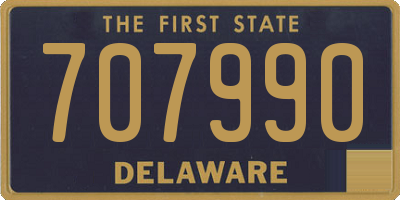 DE license plate 707990