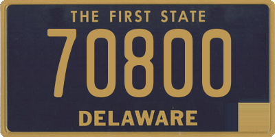 DE license plate 70800