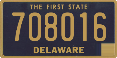 DE license plate 708016