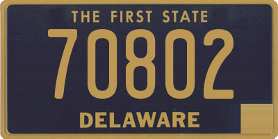 DE license plate 70802