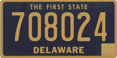 DE license plate 708024