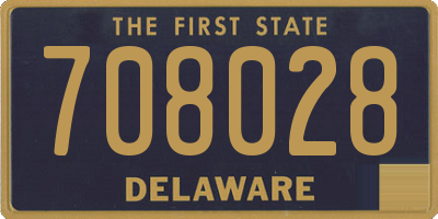 DE license plate 708028