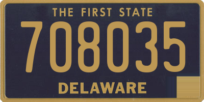 DE license plate 708035