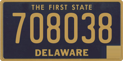 DE license plate 708038