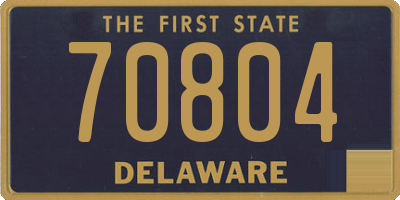 DE license plate 70804
