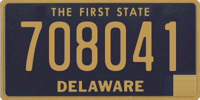 DE license plate 708041